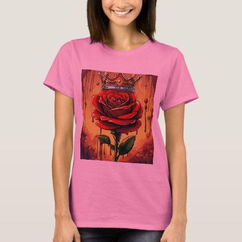 Simple and Cute  Blooming Beautiful Rose All Day  T_Shirt