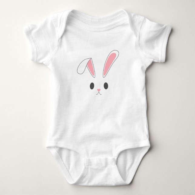 Simple and Cute Easter Bunny Rabbit | Bodysuit (Front)