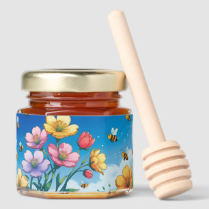 Simple and cute honey favor honey jar favors