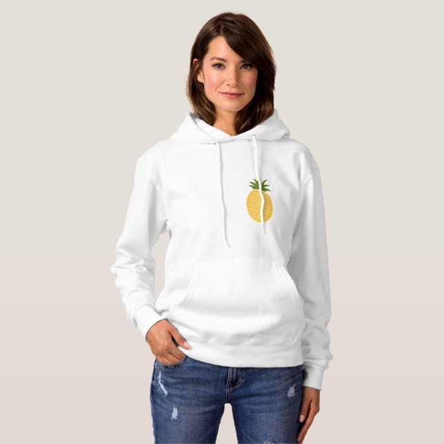 Simple and Cute Pineapple Sweatshirt. Hoodie (Front Full)