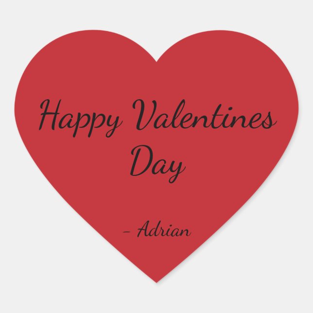 Simple and Cute Valentines Day Stickers (Front)