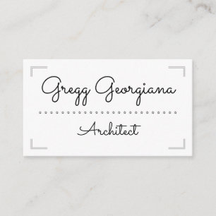 Simple and Elegant Architect Business Card