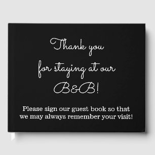 Simple and Elegant Bed And Breakfast Guest Book