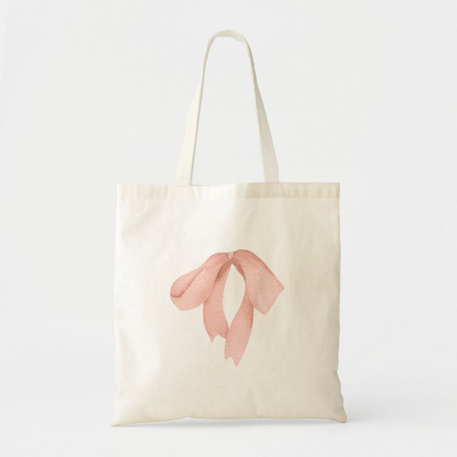 Simple and Elegant Bow Tote Bag  (Front)