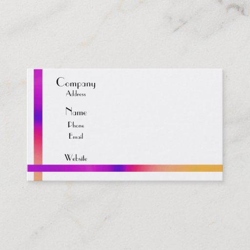 Customizable Simple and Elegant Business Card Template