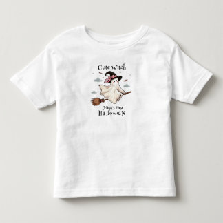 Simple and Elegant Cute witch first Halloween Toddler T-shirt