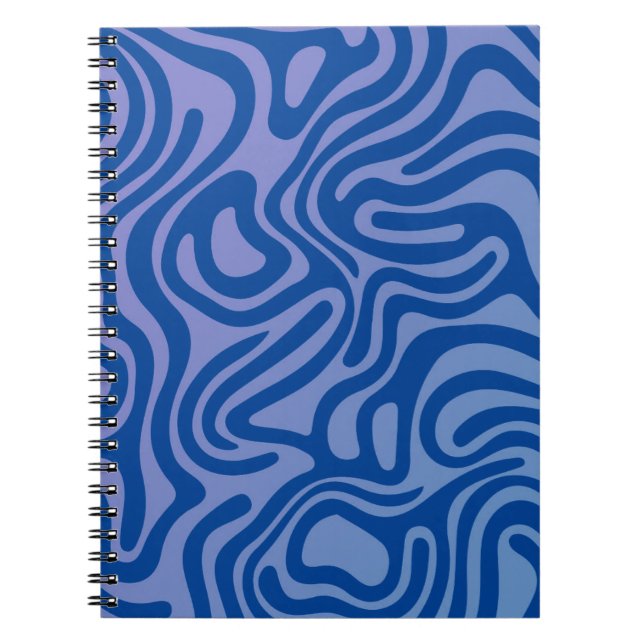 Simple and elegant design abstract spiral notebook (Front)