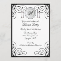 Simple and Elegant Dinner Party Invitations