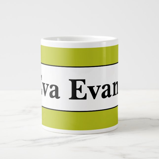 Simple and Elegant Giant Coffee Mug (Front)