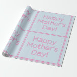 Simple and Elegant Happy Mother&#39;s Day in a Box Wrapping Paper