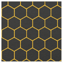 Simple and elegant honeycomb pattern black yellow