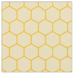Simple and elegant honeycomb pattern light yellow fabric