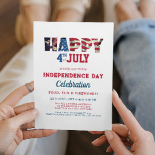 Simple And Elegant Independence Day Celebration Invitation