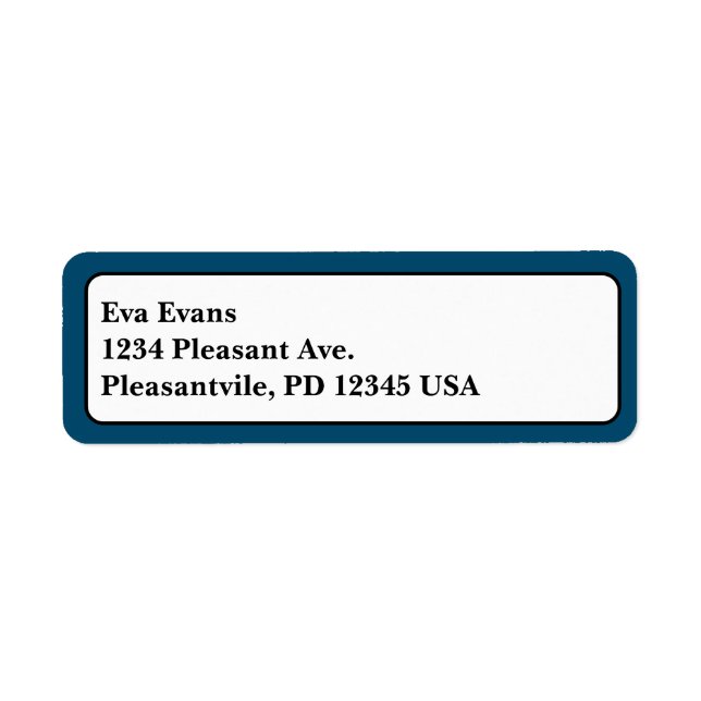 Simple and Elegant Label (Front)
