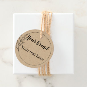 Simple and elegant logo hang tag
