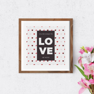 Simple and elegant love design poster