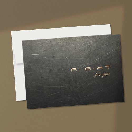 Simple and Elegant Men's Gift Certificate Custom Invite