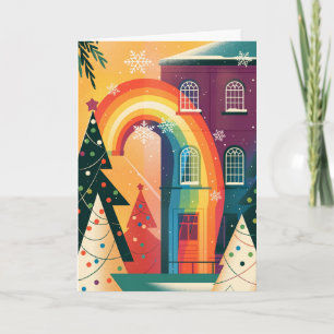 Simple and Elegant Modern Gay Christmas Card