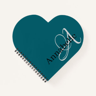 Simple and Elegant Monogram and Name Notebook