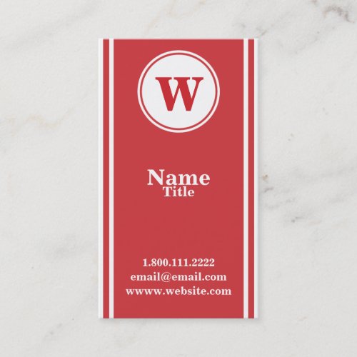 Simple and Elegant Monogram Business Card