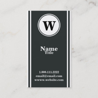 Simple and Elegant Monogram Business Card