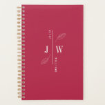 Simple and Elegant Monogram Dark Magenta  Planner<br><div class="desc">Our monogram planner is the perfect blend of style and function. With its simple, elegant design, this planner is perfect for those who value minimalism. The cover is made of high-quality materials and features your choice of monogram in a beautiful font. The planner itself is full of useful features, including...</div>
