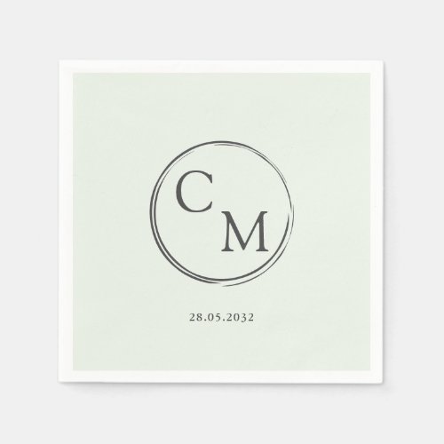 Simple and elegant monogram Serviette Napkins