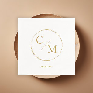 Simple and elegant monogram Serviette Napkins
