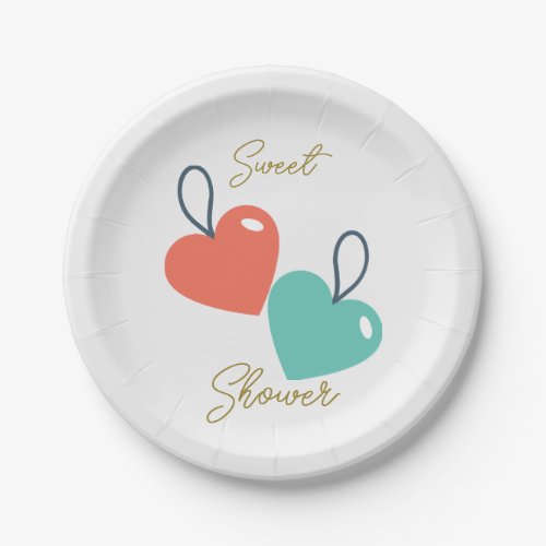 Simple and Elegant Paper Plates for Baby Showers