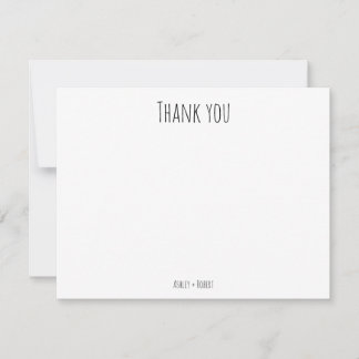Simple and Elegant Personalized Thank You Card