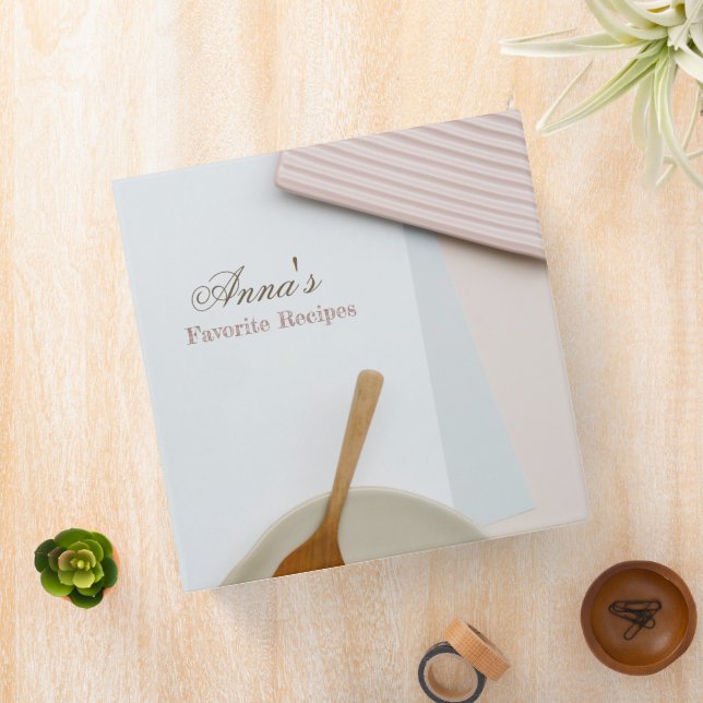Simple and Elegant Recipe 3 Ring Binder (In Situ)
