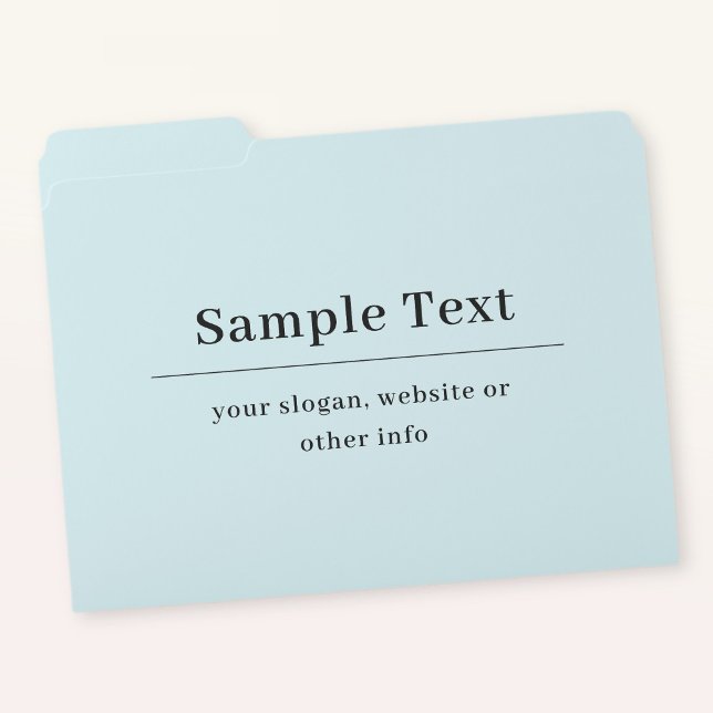 Simple and Elegant Text Template | Light Blue File Folder (Creator Uploaded)