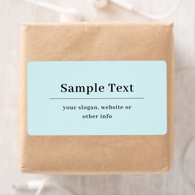 Simple and Elegant Text Template | Light Blue Label (Insitu)