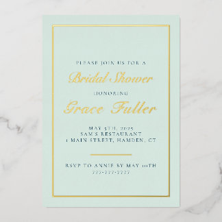 Simple and Elegant Typography Foil Invitation