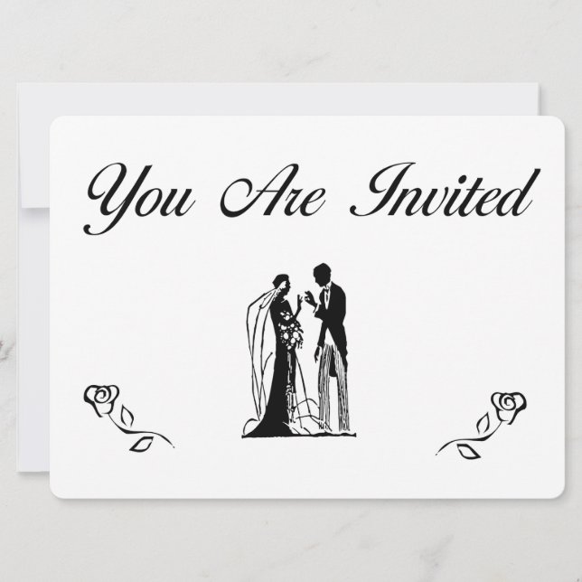 Simple and Elegant Wedding Invitations (Front)
