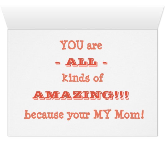 Simple and Fun Happy Mothers Day (Inside Horizontal (Bottom))