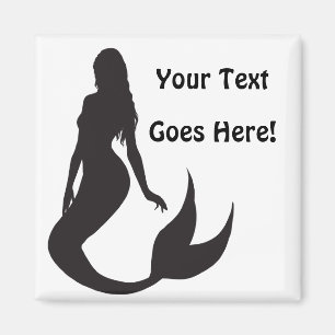 Simple and Fun Mermaid Silhouette Magnet