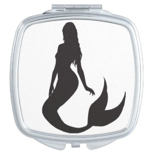 Simple and Fun Mermaid Silhouette Mirror For Makeup