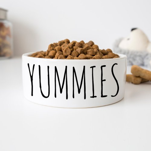 Simple and Funny Yummies Dog Bowl