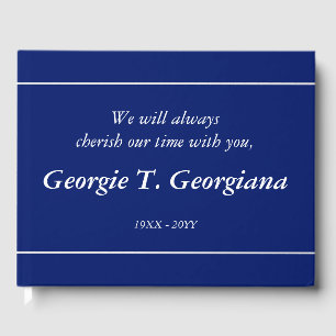 Simple and Minimal Funeral Guestbook