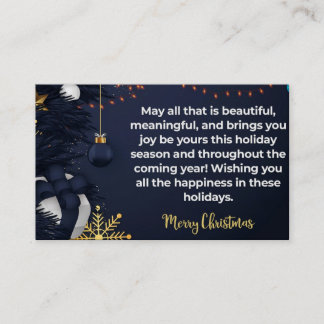 Simple and minimalist black business card