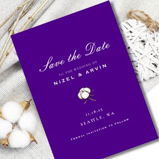 Simple and Minimalist Cotton Dark Purple