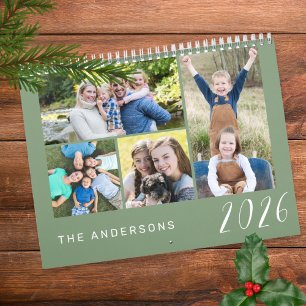 Simple and Minimalist Family Photos 2026 Calendar