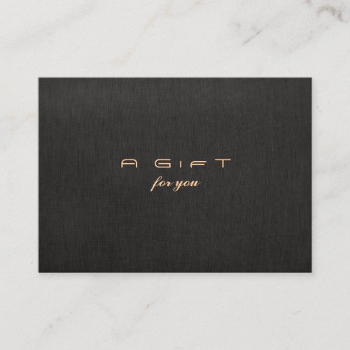 Simple and Modern Gift Certificate Business Card