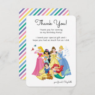 Simple and Modern Disney Princess Birthday Invitation