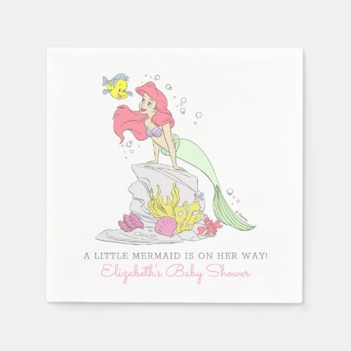 Simple and Modern Disney Princess Birthday  Napkins