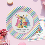 Simple and Modern Disney Princess Birthday  Paper Plates<br><div class="desc">Add a touch of elegance to your celebration with these simple and modern Disney Princess birthday paper plates. Featuring beloved princesses like Belle, Ariel, and Cinderella in a sleek, minimalist design, this plate is accented with soft pastel hues and subtle floral details. Perfect for a princess-themed birthday party, these plates...</div>