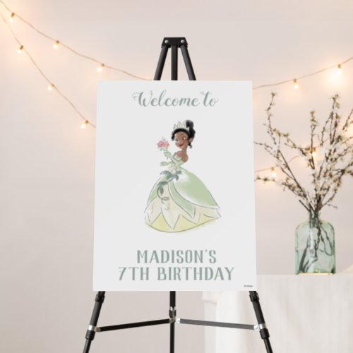 Simple and Modern Disney Princess Birthday Welcome Foam Board