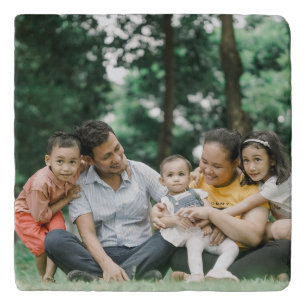 Simple and Modern Family Photo Keepsake Trivet