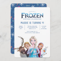 Simple and Modern Frozen Birthay Invitation